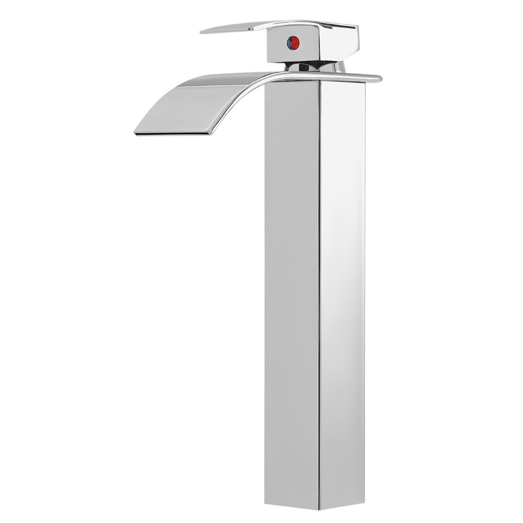 Torneira Cascata Banheiro Bica Alta Monocomando Inox Bancada Acabamento Brilhante Cromado em Oferta na Shopee