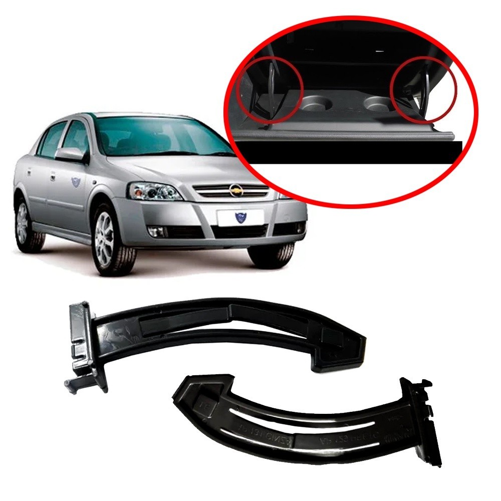 Par Alça Braço Limitador Porta Luva Astra 99 2001 02 03 2006 á 2012