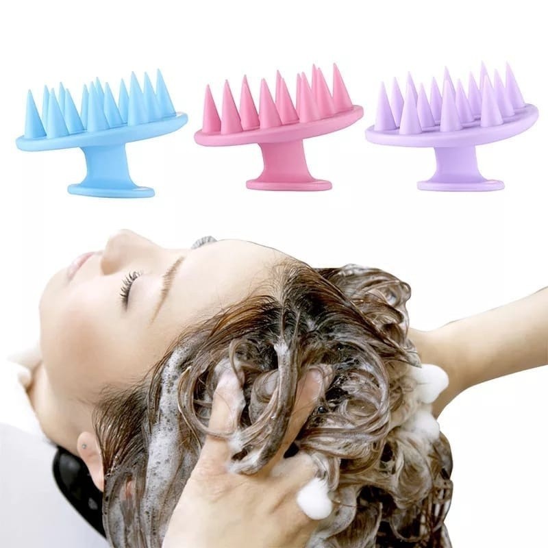Escova Massageadora de Silicone Couro Cabeludo(Monica Fashion) — imagem 2 de 2