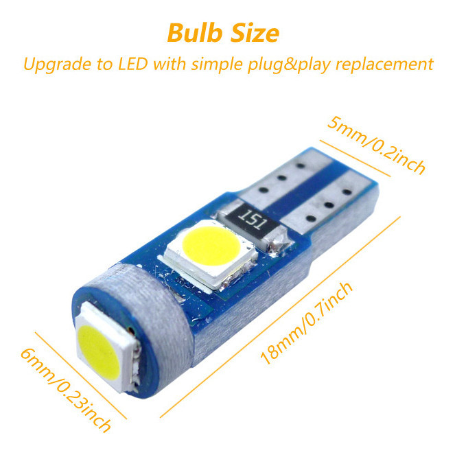 Led Painel Corsa Wind Led T5 Kit Completo 10 Lâmpadas Led
