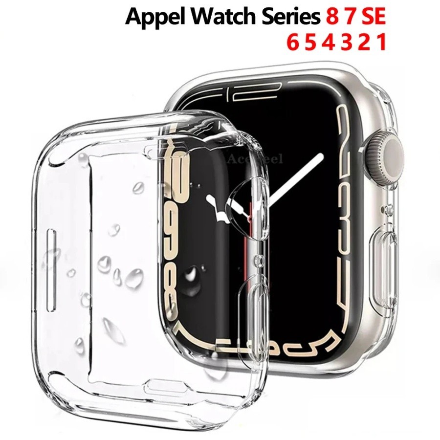 Silicone Capinha Case Para Apple watch 45mm 41mm 44mm 40mm 42mm 38mm 49mm iWatch