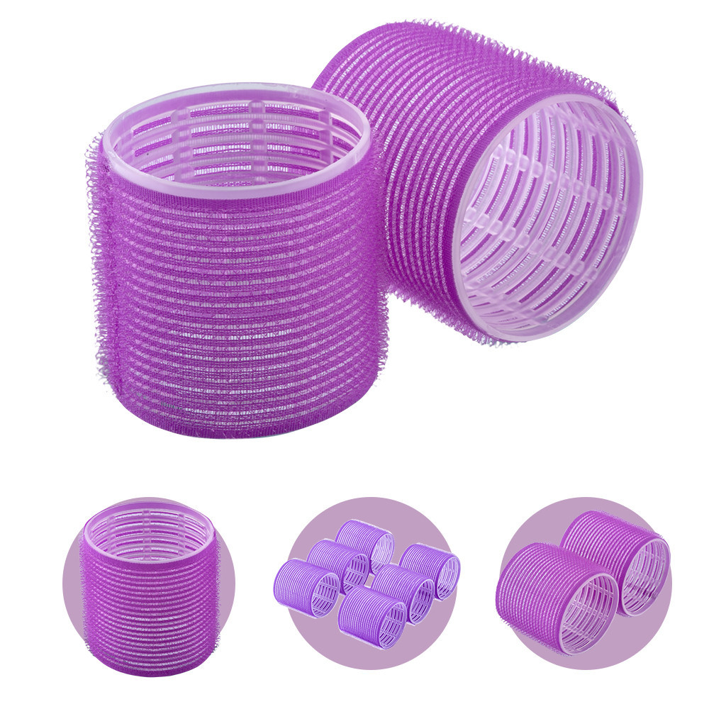 Kit 2 Bobs Autoaderente Para Cabelo Formador de Cachos 61mm Salão de Beleza Casa