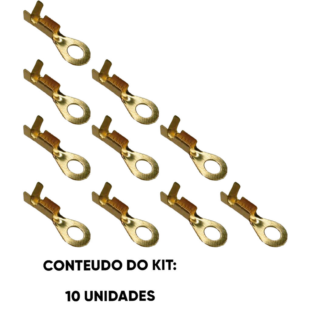 Kit Terminal Olhal 05/32 - 04.50 08.00 - 10 Unidades (kt10ete7022a) 71611 em Oferta na Shopee