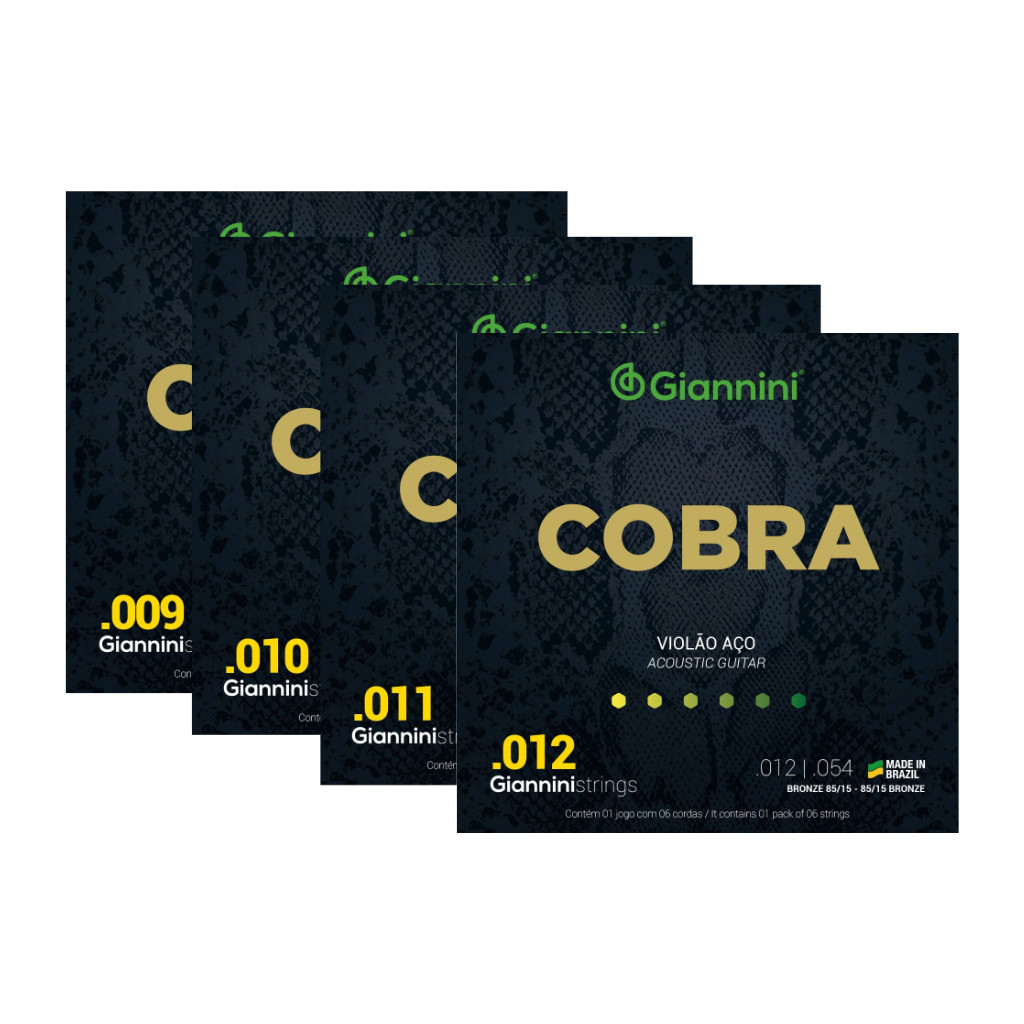 ENCORDOAMENTO PARA VIOLÃO AÇO - GIANNINI COBRA