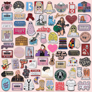 100 Estilos Taylor Swift Música Álbum De Esmalte Alfinetes Canção Letras Metal Broches Bilhetes De Concerto Fã Crachás Colecionáveis Mochila Acessórios Jóias Presentes Para Amigos em Oferta na Shopee