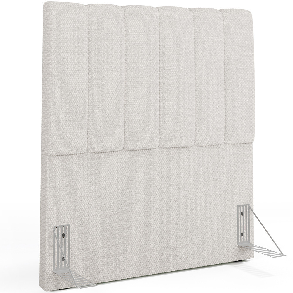 Cabeceira Cama Box Solteiro 100 cm Dália W01 Bouclê Cru - Lyam Decor - Home & Living