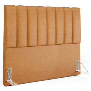 Cabeceira Cama Box Casal 140 cm Dália W01 Couríssimo Whisky - Lyam Decor em Oferta na Shopee