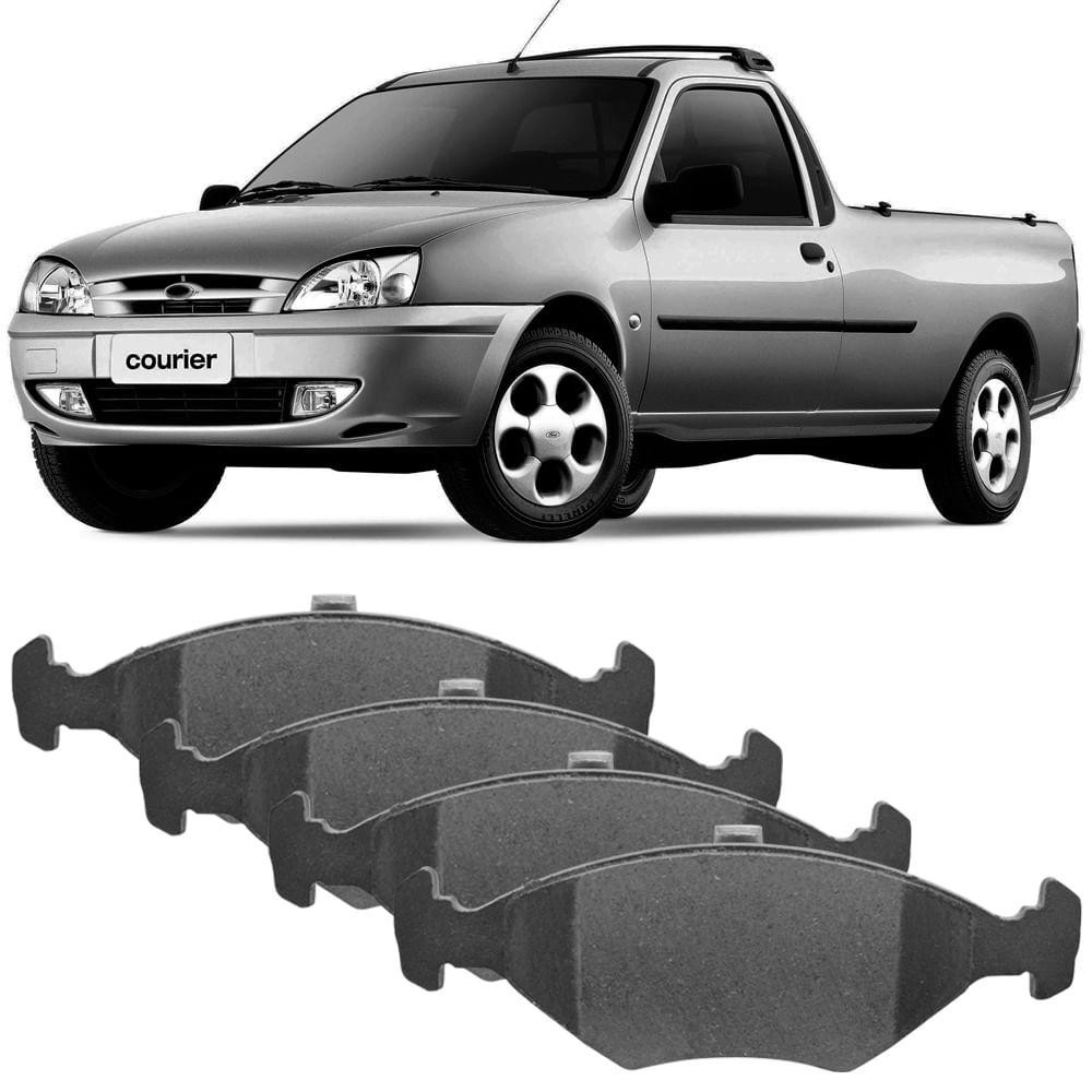 Detalhes do Kit Pastilha Freio Courier Fiesta Ka 2002 A 2014 Teves