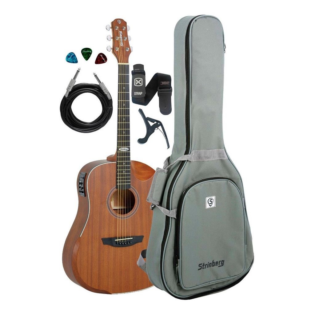 Violao Strinberg Sd201 Hcr Mgs Half Cutaway +bag+acessorios em Oferta na Shopee