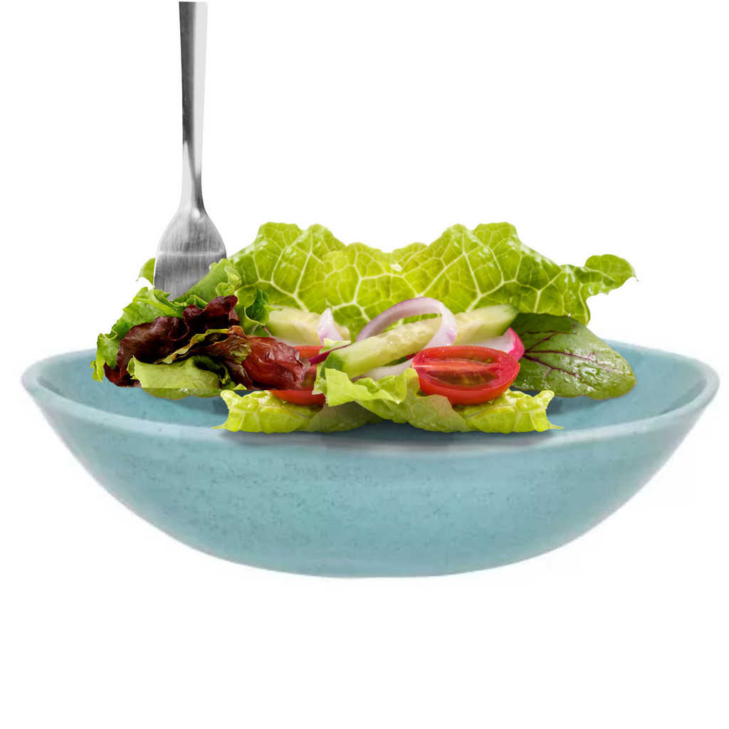 Bowl Tigela Saladeira Porcelana Cumbuca Vasilha Ryo Blue Bay 1,6L Grande Oxford em Oferta na Shopee