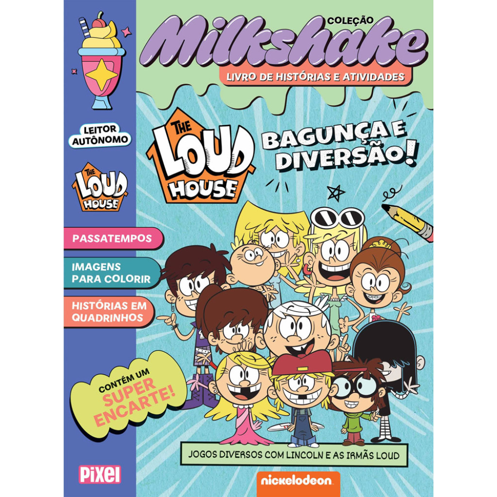 THE LOUD HOUSE BAGUNÇA E DIVERSÃO!   COLEÇÃO MILKSHAKE JOGOS DIVERSOS COM LINCOLN E AS IRMÃS LOUD em Oferta na Shopee