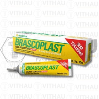 Cola de contato Multiuso Brascola Bracoplast 75g em Oferta na Shopee