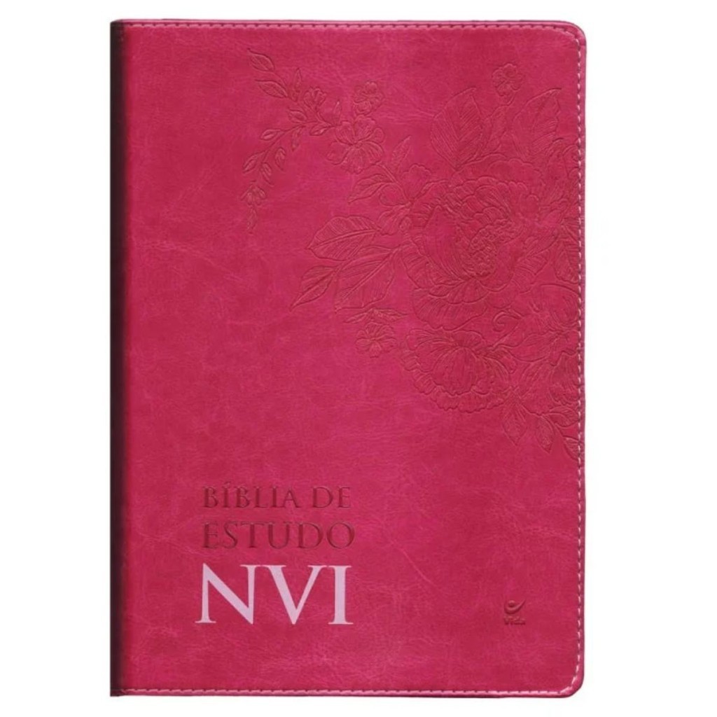 Bíblia de Estudo | Com Mapas e Concordância | NVI | Capa Luxo Pink