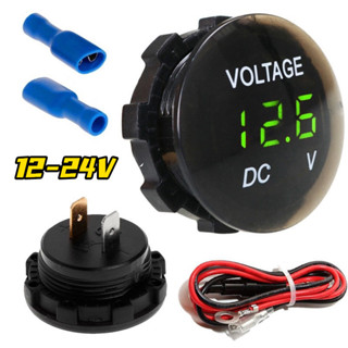 Painel Digital De Voltímetro De 12V-24V Mostrador Led Do Medidor De Voltagem Para Barco De Motocicleta ATV Acessórios Interiores De Reposição De Caminhão em Oferta na Shopee