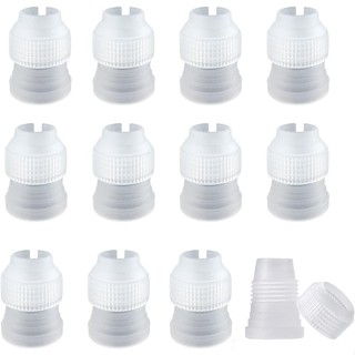 12 Acopladores De Pacotes Para Sacos De Tubulação , Pequenos De Plástico Decorativos Bicos De Gelo (1,2 X 1 Polegada) em Oferta na Shopee