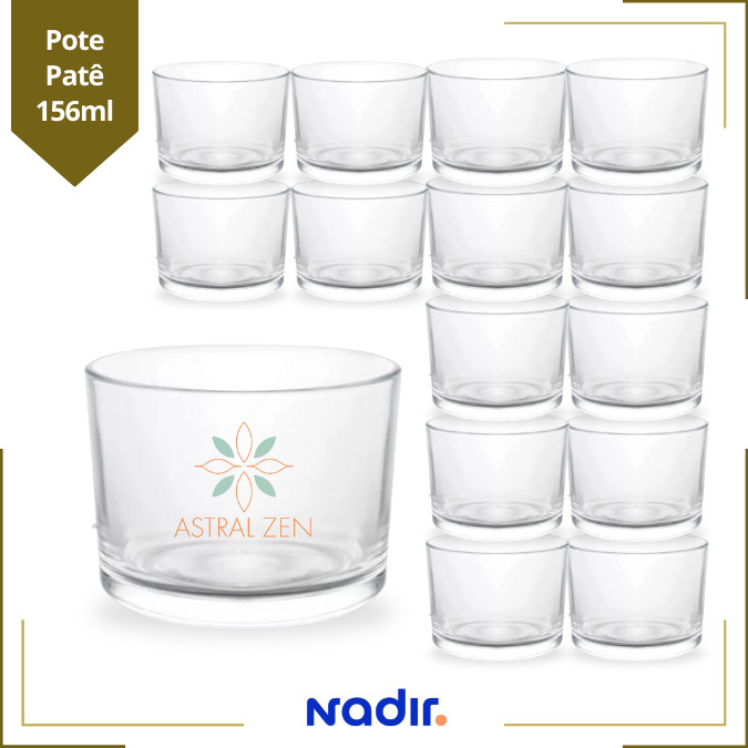 Pote de Vidro Patê 156ml  Com Tampa ou Sem Tampa Copo Pra Vela Doces Geleias Patês Lembranças em Oferta na Shopee