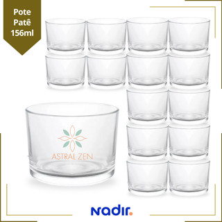 Pote de Vidro Patê 156ml  Com Tampa ou Sem Tampa Copo Pra Vela Doces Geleias Patês Lembranças em Oferta na Shopee