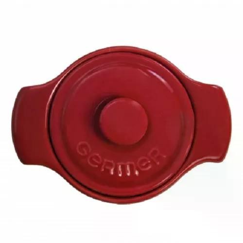 CAÇAROLA COCOTTE PORCELANA 10cm VERMELHO GERMER - 210 ml