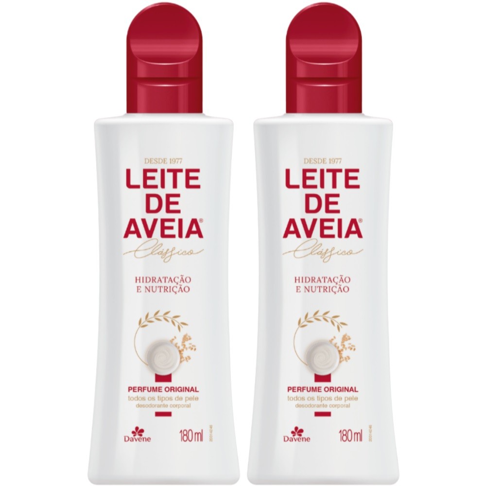 2UN Hidratante Corportal Leite De Aveia 180ML Davene