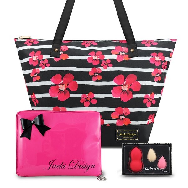 Kit Bolsa Shopper, Capa p/ Tablet, Esponja 3pcs - Jacki Design em Oferta na Shopee