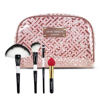 Kit Necessaire, Pincel Profissional 3pcs, Pincel Esponja  - Jacki Design em Oferta na Shopee