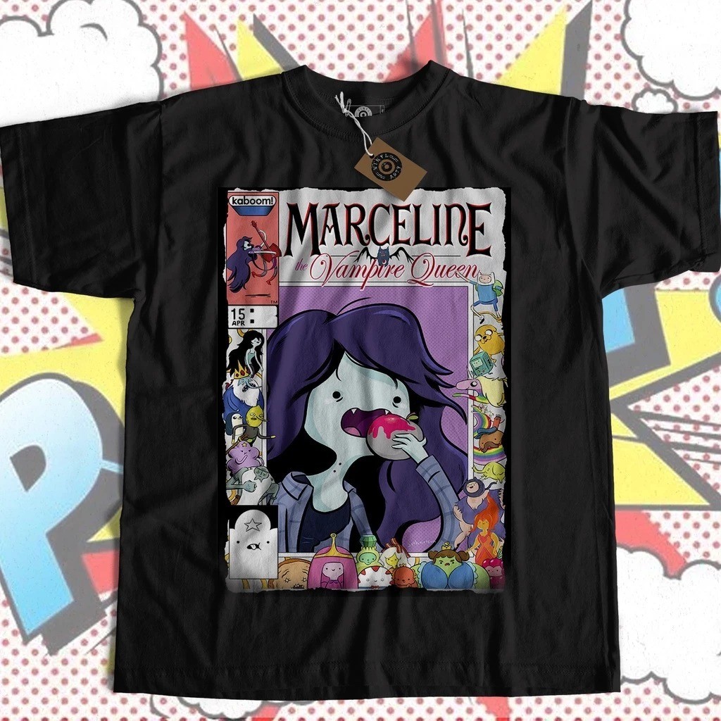 Camisa Camiseta Camisa Marceline, a Rainha dos Vampiros - Hora de Aventura estampada básica algodão vintage geek
