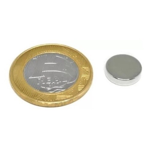 Imã De Neodímio 12x3 Redondo Pastilha 12mm X 3mm 10 Peças - SP — imagem 2 de 2