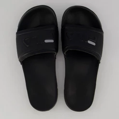 Chinelo Fila Drifter Stripes Preto e Cinza