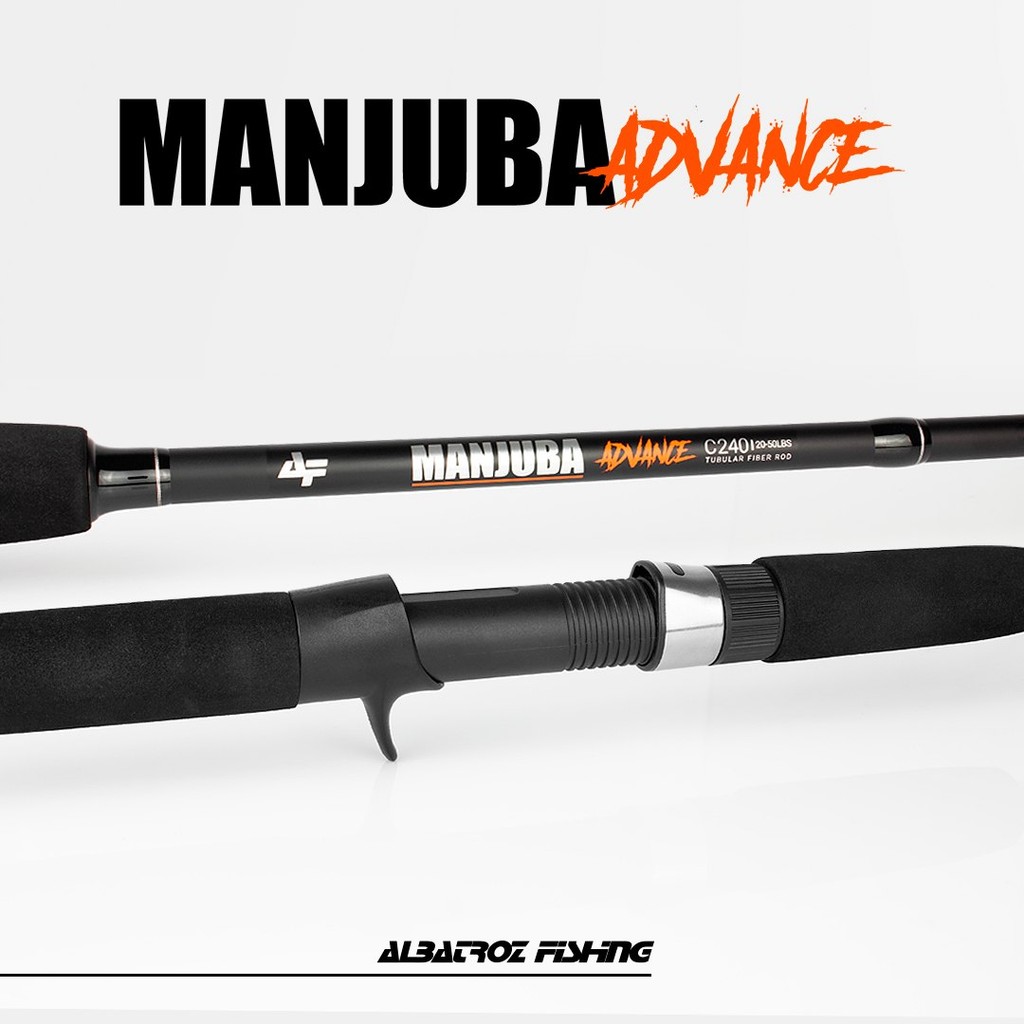 Vara Para Carretilha Manjuba Advance 50lbs Ação Rápida 2,10m e 2,40m Albatroz Fishing