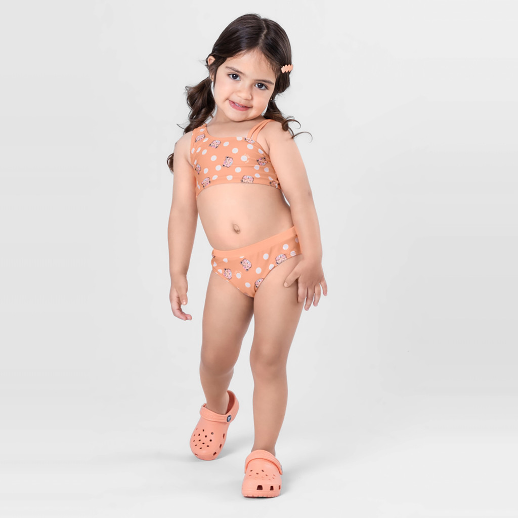 Biquíni em malha UV infantil menina Brandili - Baby & Kids Fashion