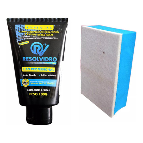 Composto Liquido Oxido Cério 100g Resolvidro + Taco De Polir em Oferta na Shopee