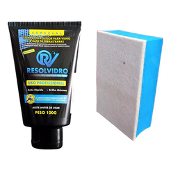 Composto Liquido Oxido Cério 100g Resolvidro + Taco De Polir