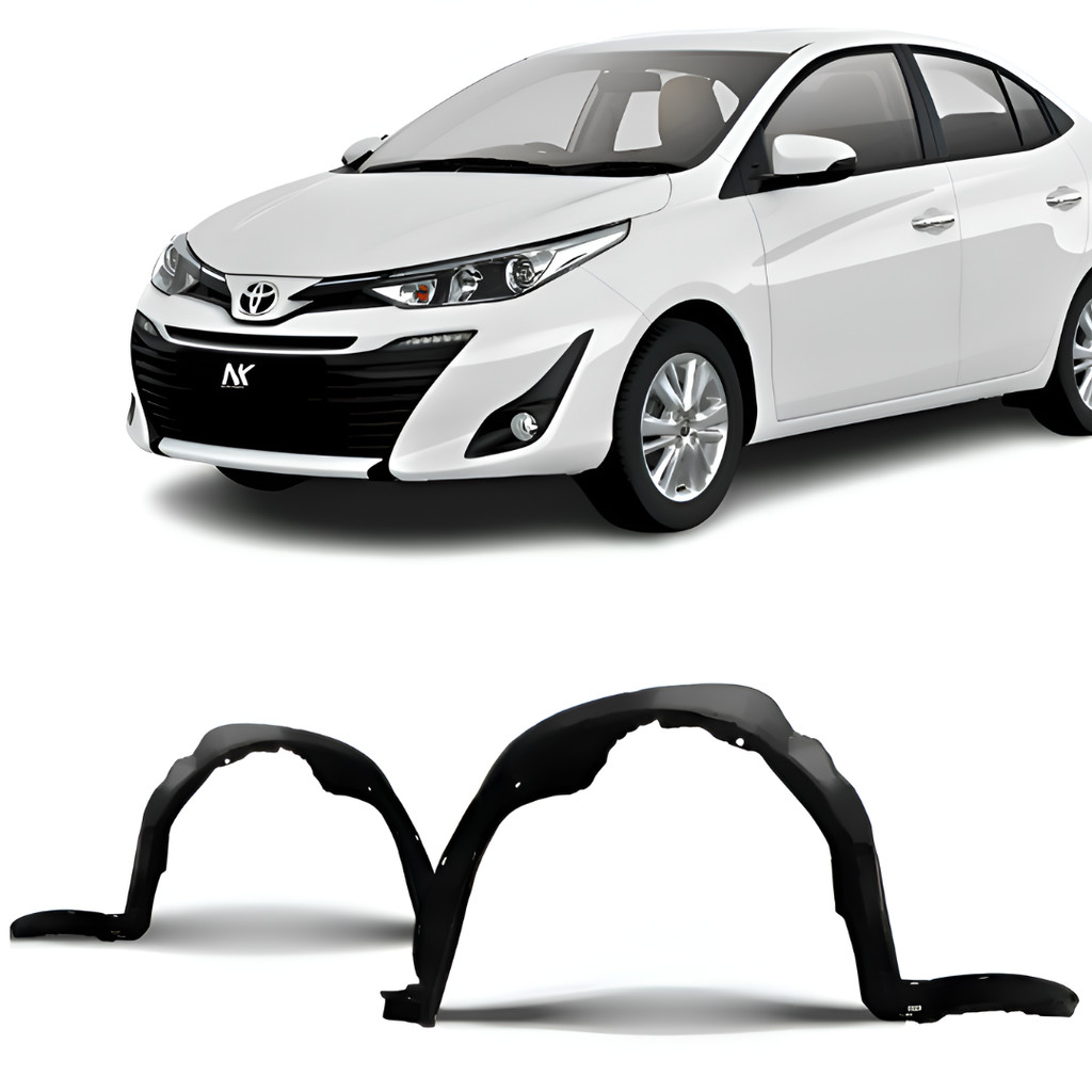 Par/Un Parabarro Dianteiro Yaris 2018 2019 2020 á 2024 PARABARRO ASA URUBU MORCEGAO FORRO RODA BATE PEDRA CASCA OVO PROT em Oferta na Shopee