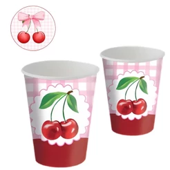 8~40 COPO PAPEL FESTA CEREJA FESTA CHERRY 200ML FESTCOLOR (CHOCO)
