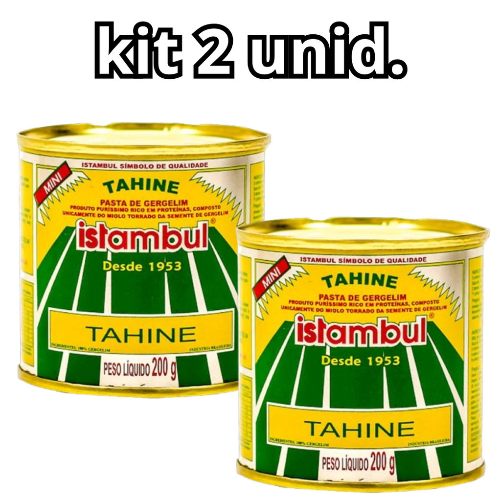 KIT 2 unid Tahine Pasta de Gergelim 200g - Istambul 