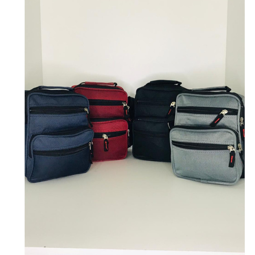 ASAYONG Bolsa Media de Nylon Transversal e de Mão Unissex Ref 882