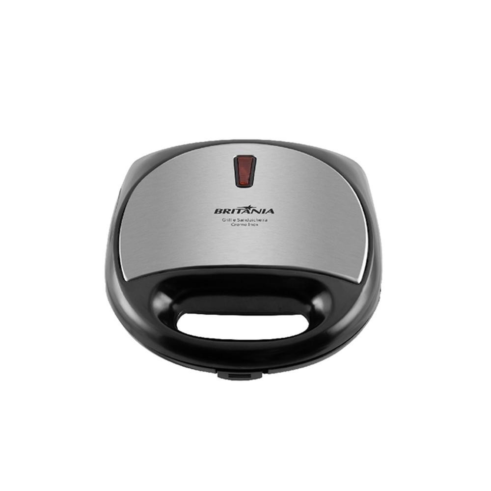 Sanduicheira Britânia Crome 64001069 750W Inox em Oferta na Shopee