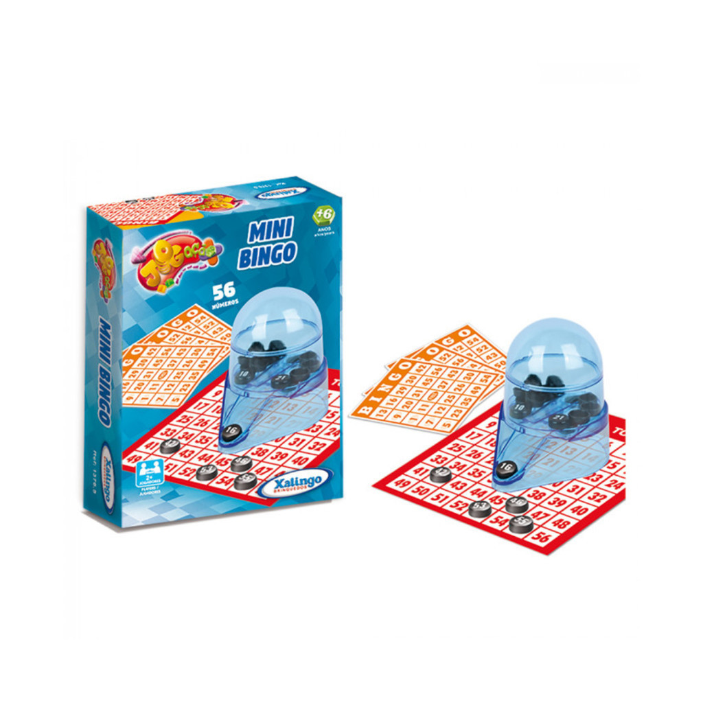 Brinquedo Jogo Mini Bingo 56 números Xalingo - 1376.5 - Hobbies & Collections