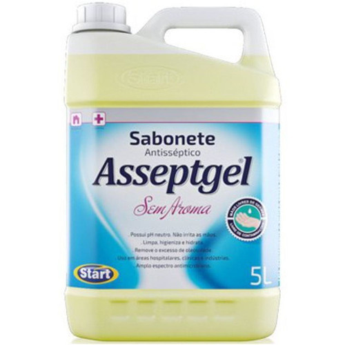 Sabonete Liquido Sem Aroma Antisséptico Clínicas Restaurantes Hospital 5L Gel Bactericida