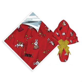 25 FOLHAS P/ OVO DE PÁSCOA METALIZADA 69X89  VIVA PÁSCOA VERMELHA  Luckyfest em Oferta na Shopee