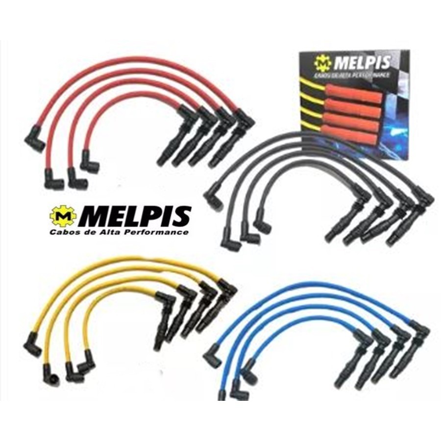 Cabo De Vela 10mm Fiat Bravo Linea Punto 1.6 1.8 16v Etork flex 2011 em diante siliconado Melpis - sc-t66