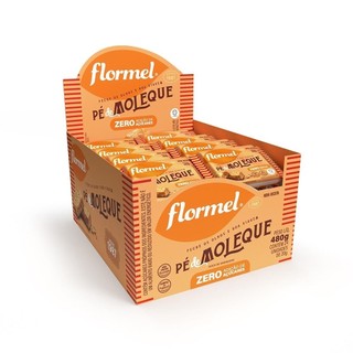 Tablete De Pé De Moleque, Zero Açúcar Flormel Caixa com 24 unidades de 20G cada em Oferta na Shopee