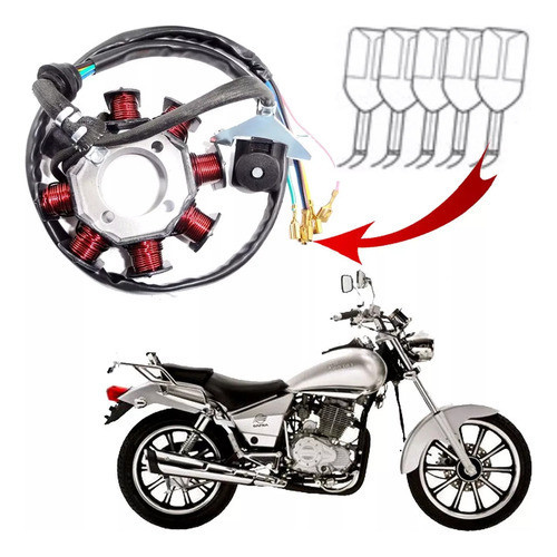 Estator Kansas 150 Speed 150 Hunter Max 125 Gerador Magneto — imagem 2 de 2