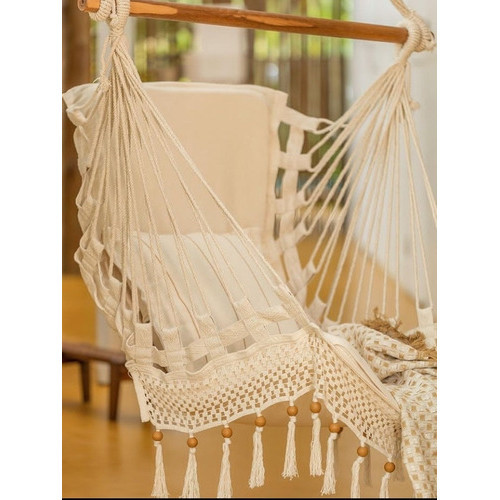 Rede Luxo De Cadeira Suspensa Almofadada De Varanda Quintal Casa Sitio Fazenda para Descanso Choche 120x55 Balanço Ideia Presente Mulher Esposa Noiva Avo Mae