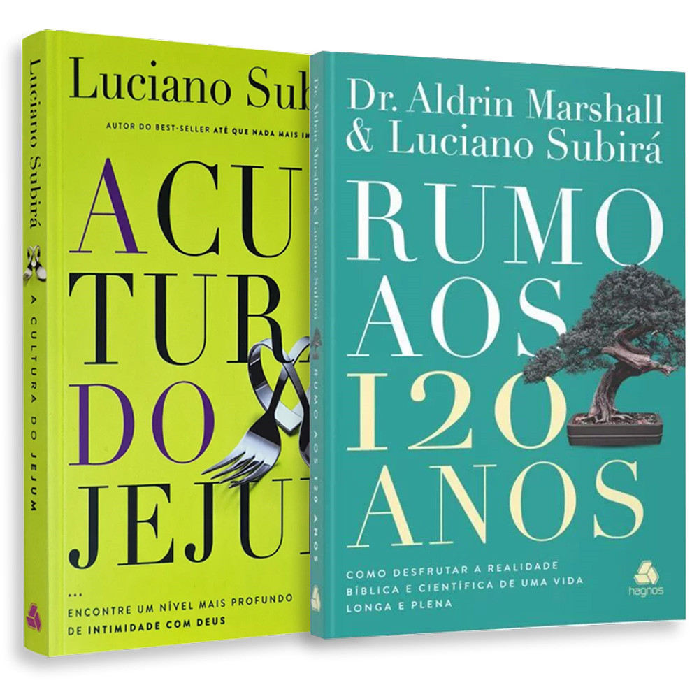 Kit Lançamento de livros Luciano Subirá | Cultura do Jejum | Rumo aos 120 anos