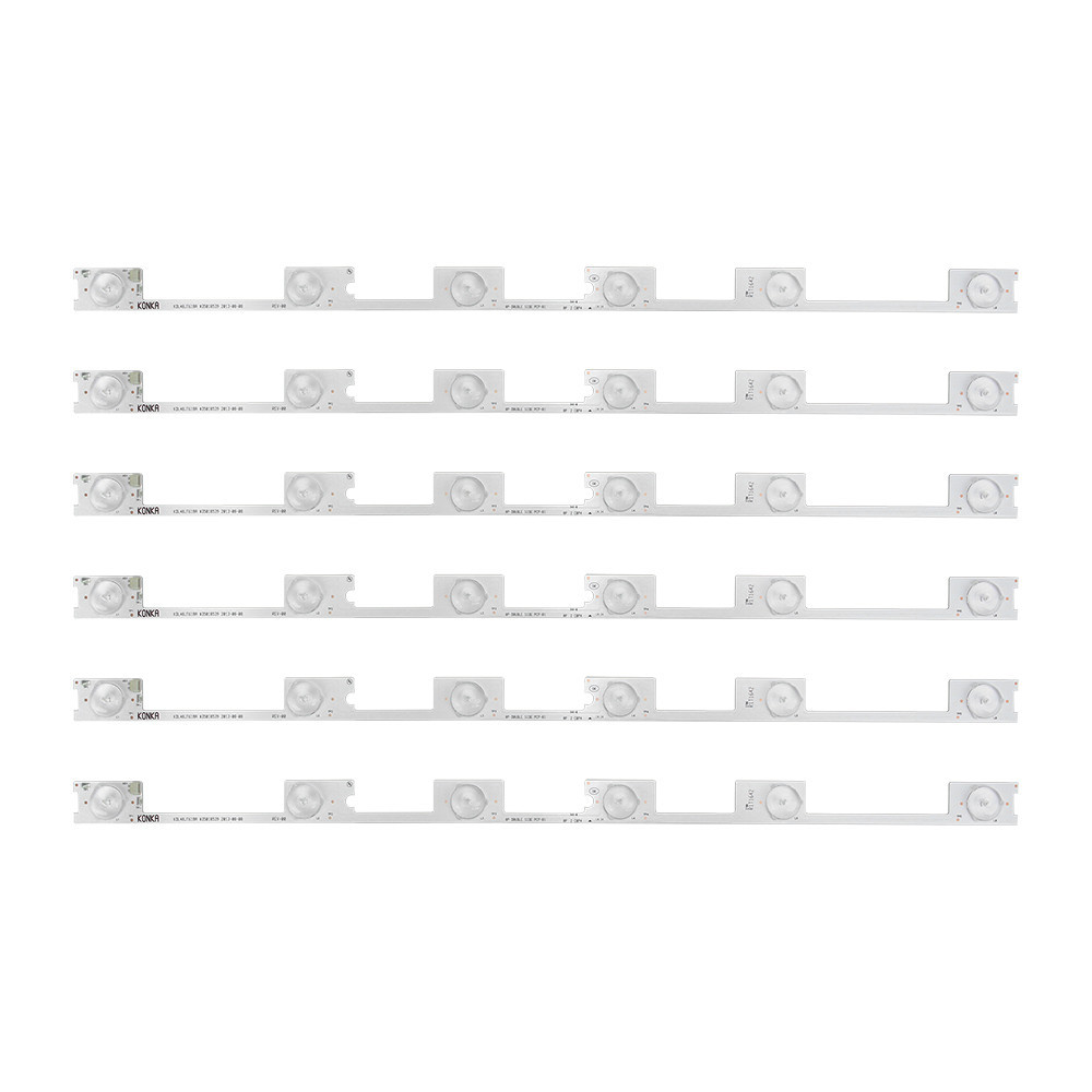 Kit Completo Barra Led Compatível com 48L2400, 48L5400, DL4844, DL4845 - Kit com 6 Barras Novas em Alumínio.