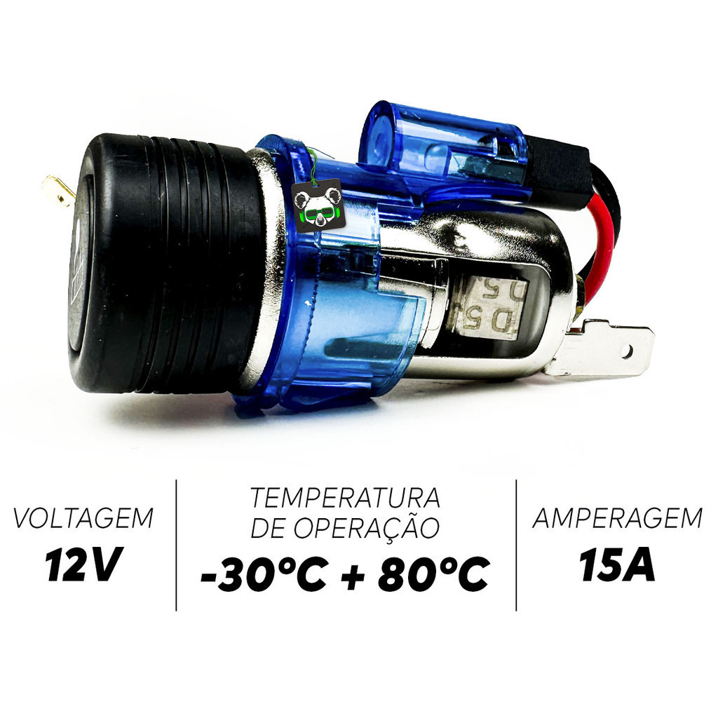 Detalhes do Adaptador Tomada Carro Acendedor Carregador 12volts Tech One
