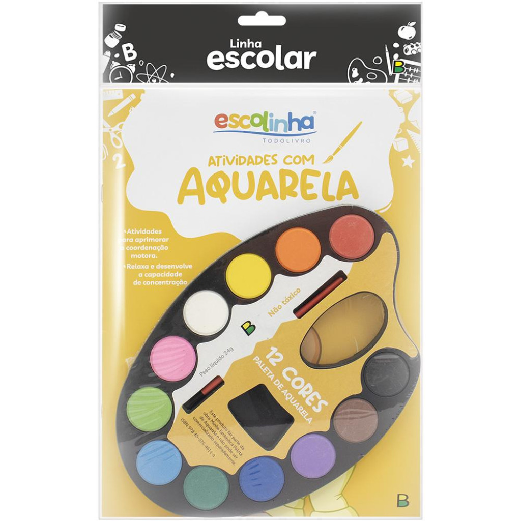 LINHA ESCOLAR LIVRO KIT AQUARELA (ESCOLINHA)