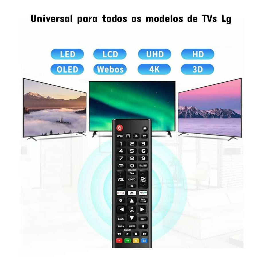 CONTROLE LG SMART UNIVERSAL PARA TODAS TODAS AS TVS LG