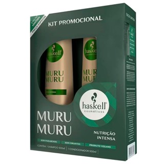Kit Shampoo + Condicionador Haskell Murumuru 500ml + Esmalte